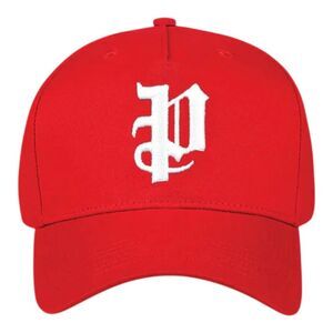 Purple Brand Snapback Hat Twill 5 Panel Mens Red